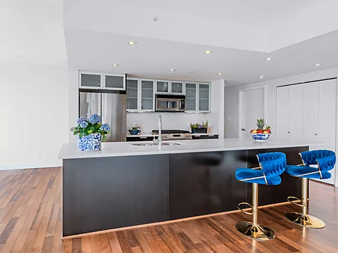 Kitchen prepared for professional real estate photography