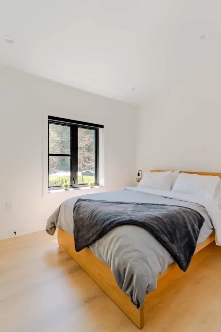 Master bedroom photographed for a Vancouver listing